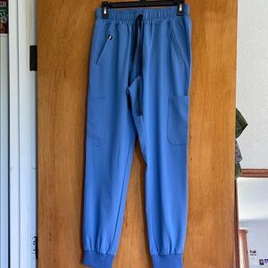 Blue Jogger Scrub Pants